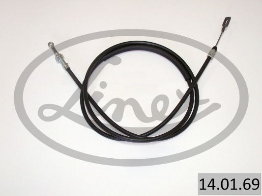 LINEX Håndbremsekabel 140169 foran for PEUGEOT