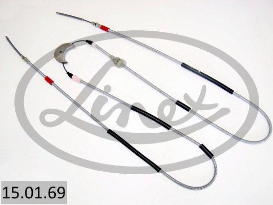 LINEX Håndbremsekabel 150169 bag for FORD
