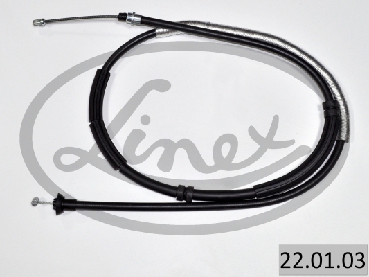 LINEX Håndbremsekabel 220103 højre for LANCIA