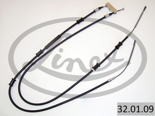 LINEX Håndbremsekabel 320109 bag for OPEL