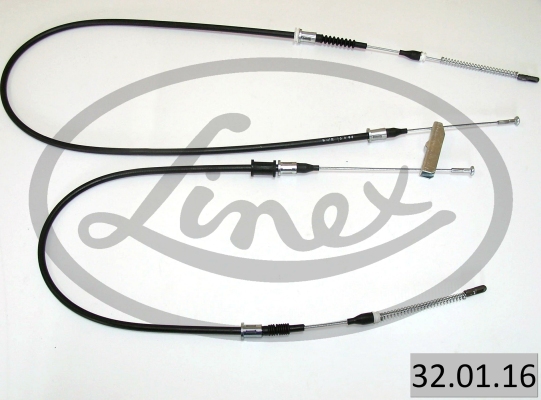 LINEX Håndbremsekabel 320116 bag for DAEWOO