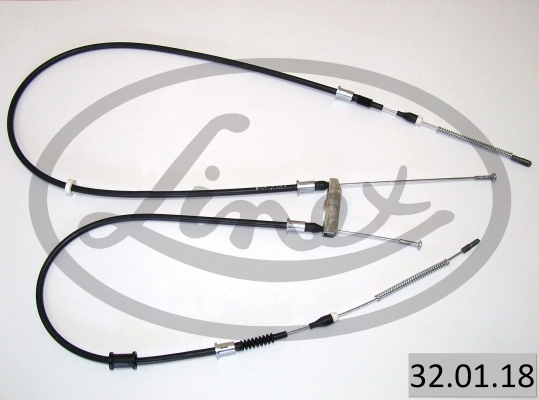 LINEX Håndbremsekabel 320118 bag for OPEL