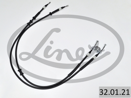 LINEX Håndbremsekabel 320121 bag for OPEL