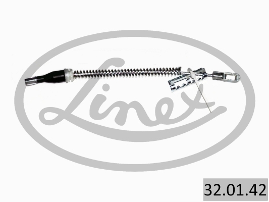 LINEX Håndbremsekabel 320142 bag for OPEL