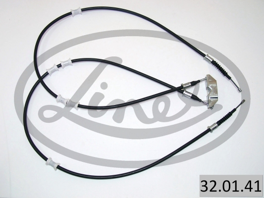 LINEX Håndbremsekabel 320141 bag for OPEL