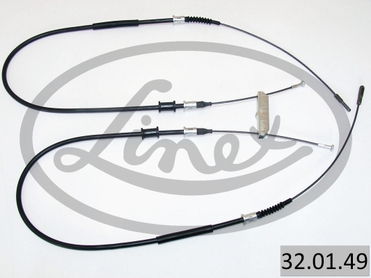 LINEX Håndbremsekabel 320149 bag for OPEL