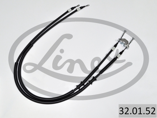 LINEX Håndbremsekabel 320152 bag for OPEL