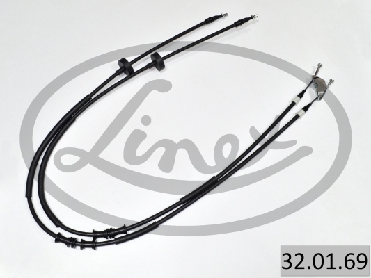 LINEX Håndbremsekabel 320169 bag for OPEL