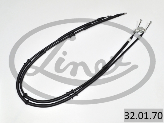 LINEX Håndbremsekabel 320170 bag for OPEL