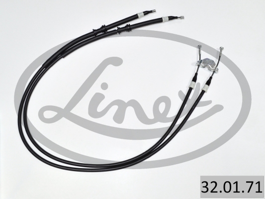 LINEX Håndbremsekabel 320171 bag for OPEL