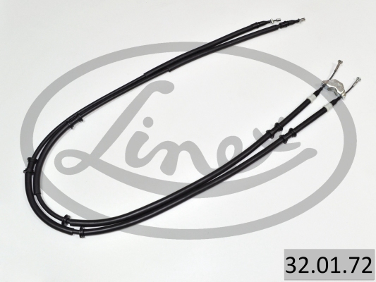 LINEX Håndbremsekabel 320172 bag for OPEL