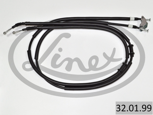 LINEX Håndbremsekabel 320199 bag for OPEL