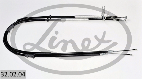 LINEX Håndbremsekabel 320204 bag for OPEL