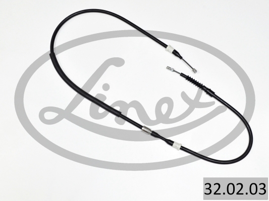 LINEX Håndbremsekabel 320203 venstre for OPEL