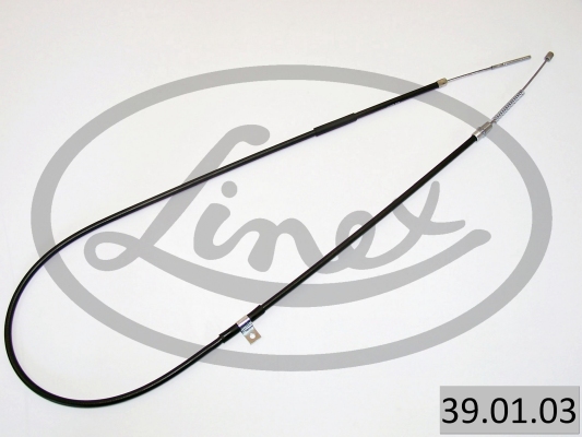 LINEX Håndbremsekabel 390103 venstre for SKODA