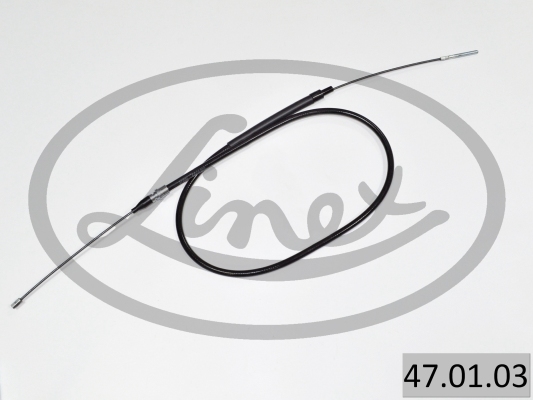 LINEX Håndbremsekabel 470103 foran for VW