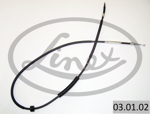 LINEX Håndbremsekabel 030102 venstre for AUDI