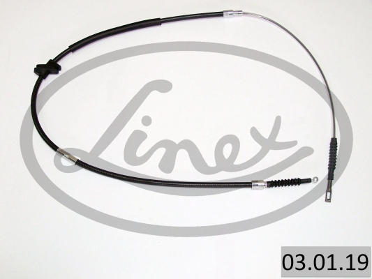 LINEX Håndbremsekabel 030119 venstre for AUDI