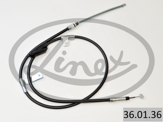 LINEX Håndbremsekabel 360136 venstre for LAND ROVER