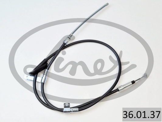 LINEX Håndbremsekabel 360137 højre for LAND ROVER