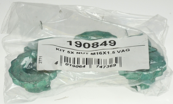 SPIDAN Møtrik, drivaksel 190849 foraksel for VW