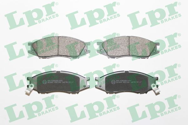 LPR Bremseklodser 05p1346 for MAZDA MITSUBISHI NISSAN SAMSUNG