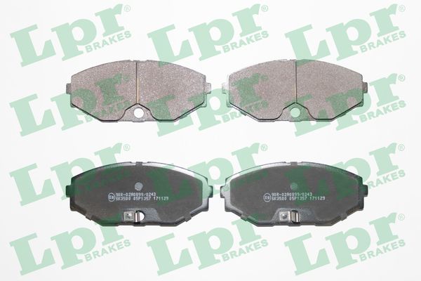 LPR Bremseklodser 05p1357 for NISSAN