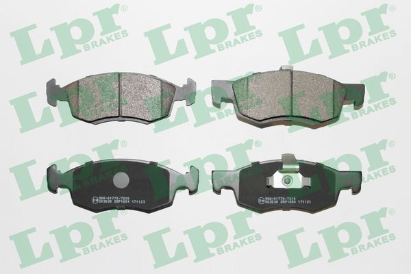 LPR Bremseklodser 05p1654 for RENAULT DACIA