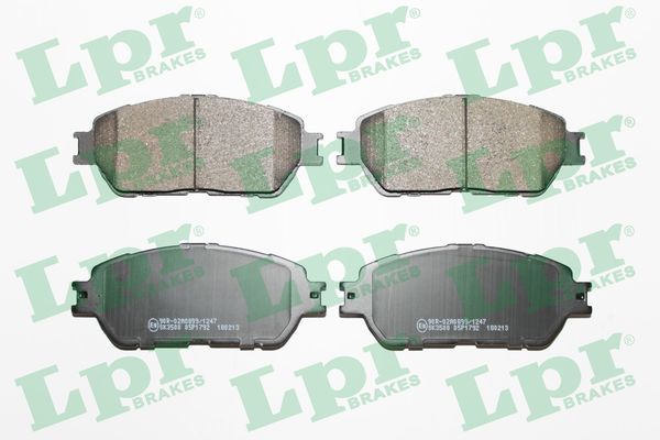 LPR Bremseklodser 05p1792 for LEXUS TOYOTA