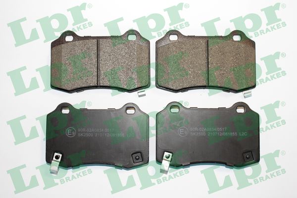 LPR Bremseklodser 05p1855 for CADILLAC CHRYSLER DODGE JEEP