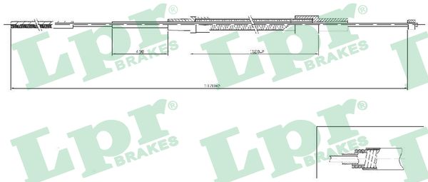 LPR Håndbremsekabel c0079b for BMW
