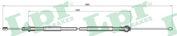LPR Håndbremsekabel c0105b for PEUGEOT CITROËN