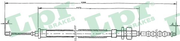 LPR Håndbremsekabel c0110b for CITROËN TALBOT