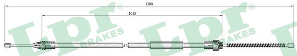 LPR Håndbremsekabel c0135b for RENAULT