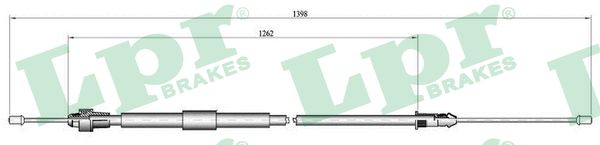 LPR Håndbremsekabel c0466b for RENAULT