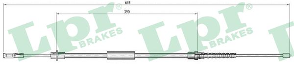 LPR Håndbremsekabel c0645b for PEUGEOT