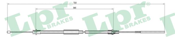 LPR Håndbremsekabel c0650b for PEUGEOT
