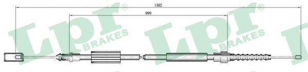 LPR Håndbremsekabel c0695b for RENAULT