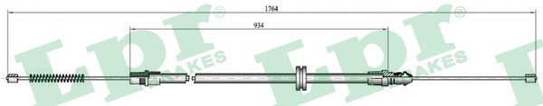 LPR Håndbremsekabel c0708b for RENAULT