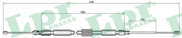 LPR Håndbremsekabel c0714b for RENAULT