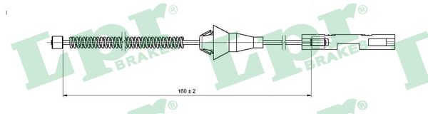 LPR Håndbremsekabel c1660b for FORD MAZDA