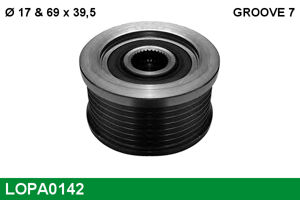 LUCAS Generator friløbskobling lopa0142 for NISSAN