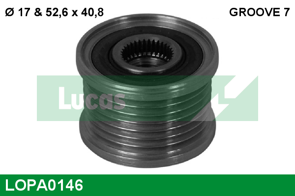 LUCAS Generator friløbskobling lopa0146 for DACIA