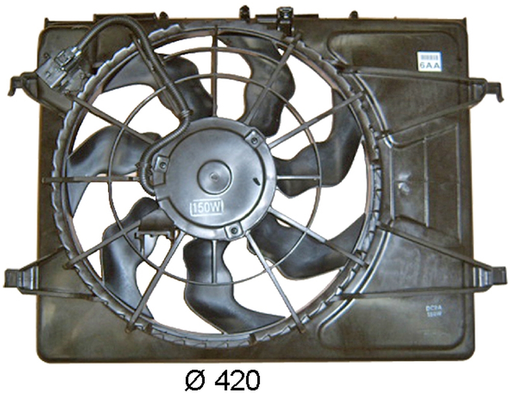 8: Ventilator, motorkøling BEHR HELLA SERVICE *** PREMIUM LINE ***, MAHLE, 420 mm, b.la. til Hyundai