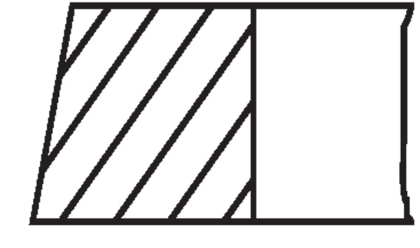 MAHLE Stempelringsæt 01208n0 for OPEL