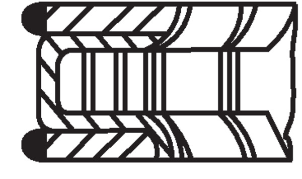 MAHLE Stempelringsæt 00124n0