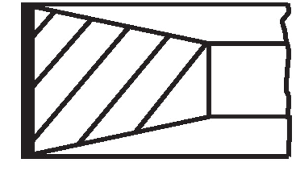 MAHLE Stempelringsæt 04006n0 for FORD BMW