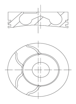 MAHLE Stempel 021pi00122000 for RENAULT