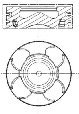 MAHLE Stempel 011pi00100000 for OPEL FIAT