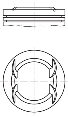 MAHLE Stempel 011pi00111000 for OPEL